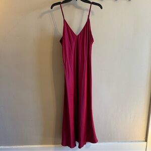 100% Silk Midi Slip Dress